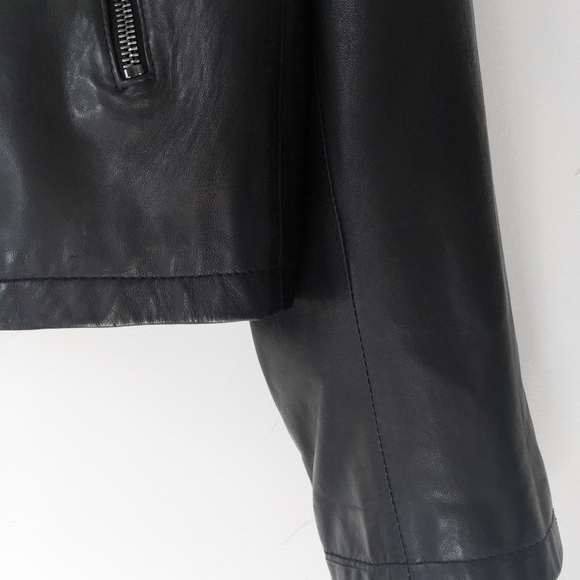 JOHN VARVATOS TOM BRADY black leather jacket 56 XL - Picture 6 of 8